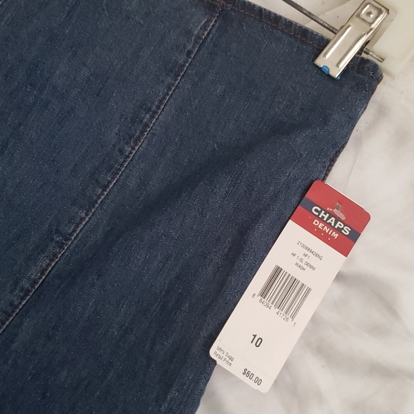 Women's Denim Flared Skirt - Picture 2 of 4